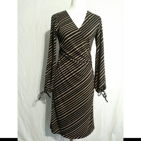 Express Faux Wrap Dress - Picture 2 of 4